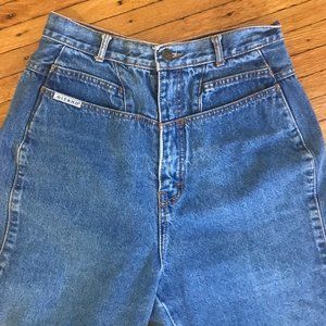 Vintage 90's Petite/cropped gitano high rise straight leg jean